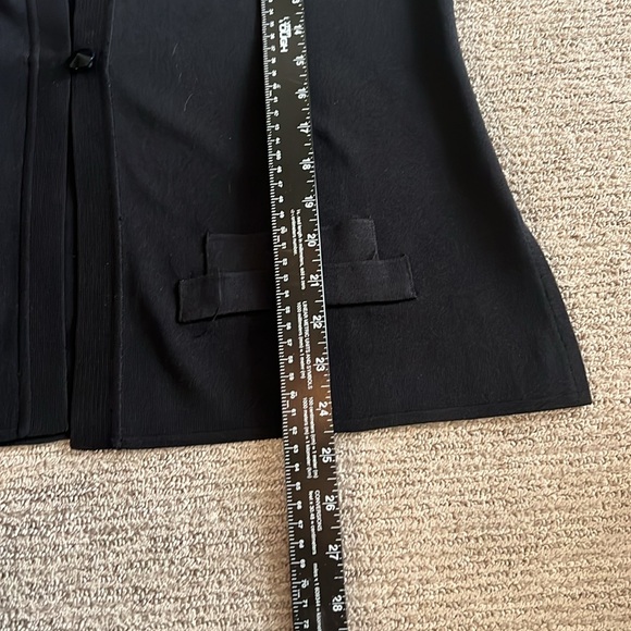 Misook Color Block Women’s Black & Green Cardigan SZ M - Picture 7 of 8